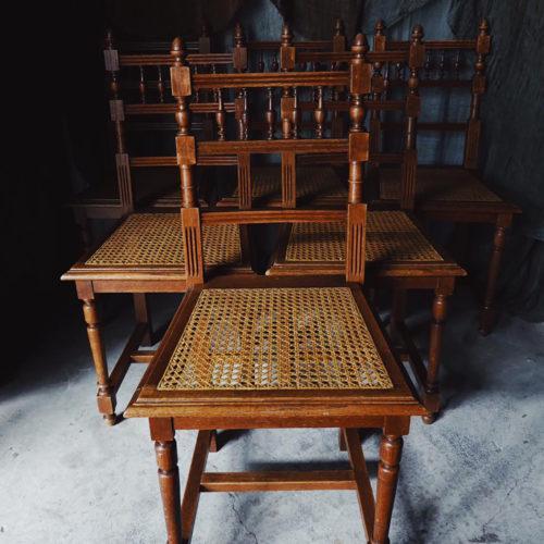 歐洲籐編餐椅