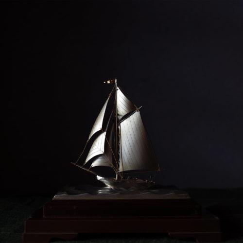 日本銀製工藝 帆船