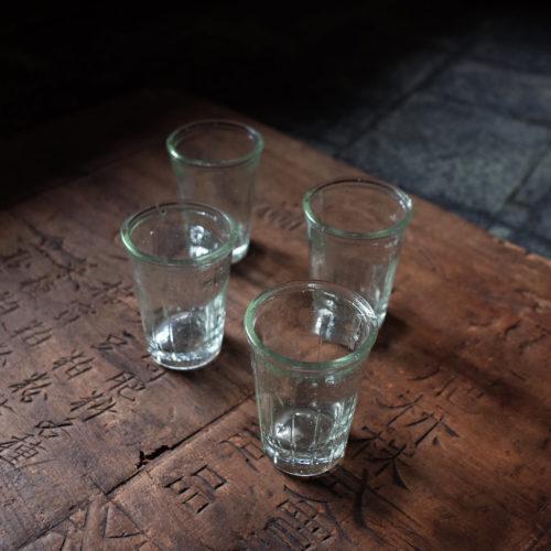 台灣早期手作玻璃杯