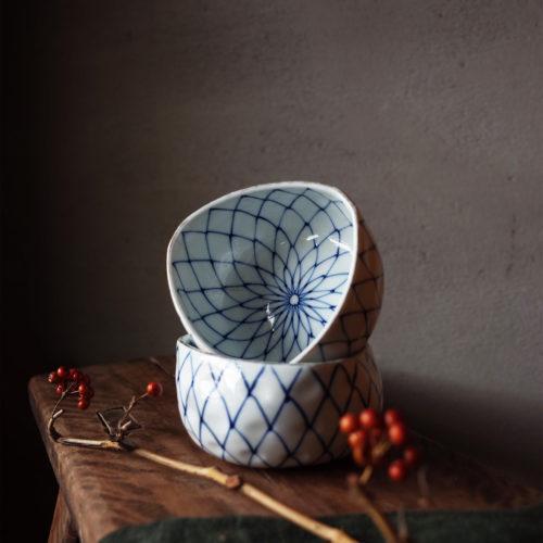 日本染付陶瓷小碗
