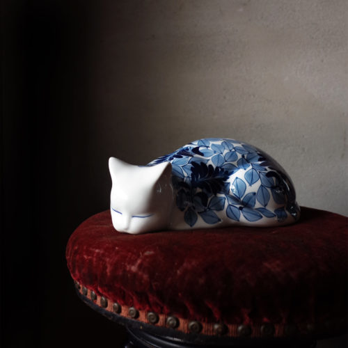 古陶瓷 睡貓