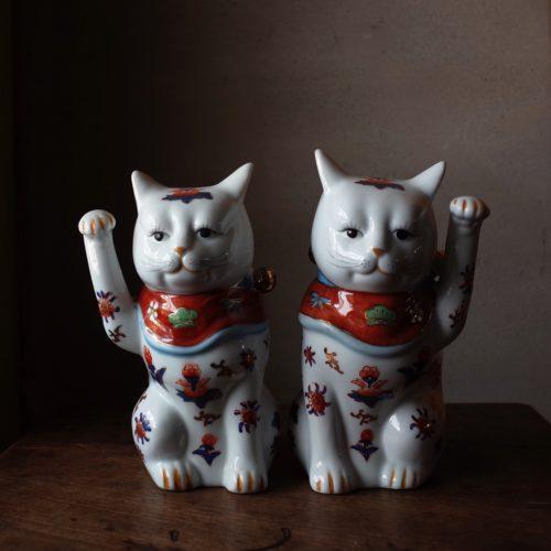 日本 白瓷招財貓