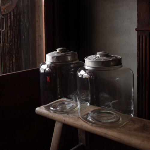 日本 古玻璃罐