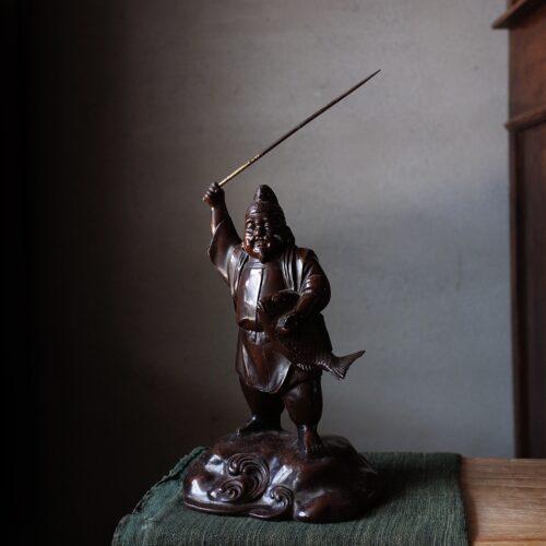 日本銅雕 惠比壽