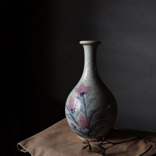 日本 古陶花繪花器