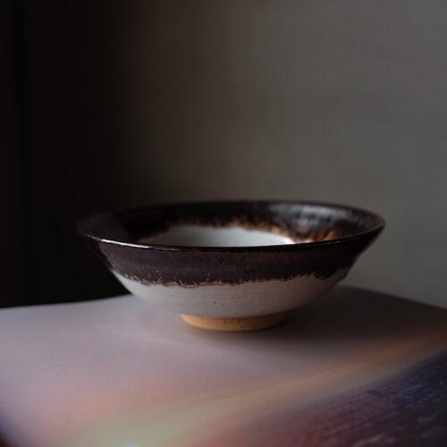 日本 半釉陶碗 -K