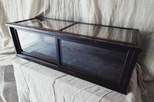 日本古桌上型玻璃展示櫃-K